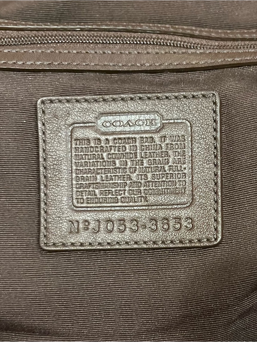 Coach Leather Shoulder Bag with Buckle Accent - Picture 6 of 6